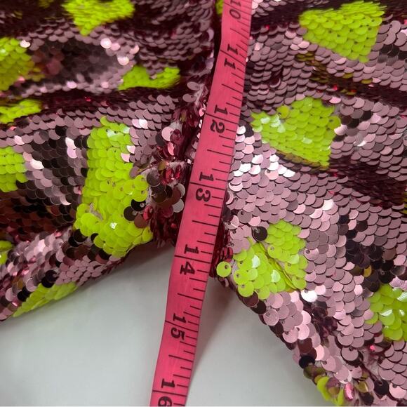 NWT Nasty gal tailored sequin heart jumpsuit pink sz 4 - Picture 7 of 7